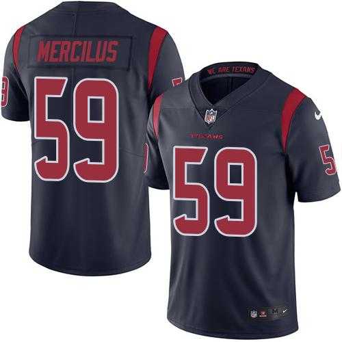 Nike Men & Women & Youth Texans 59 Whitney Mercilus Navy Blue Color Rush Limited Jersey,We sell and wholesale Nike Men & Women & Youth Texans 59 Whitney Mercilus Navy Blue Color Rush Limited Jersey on line form chian!